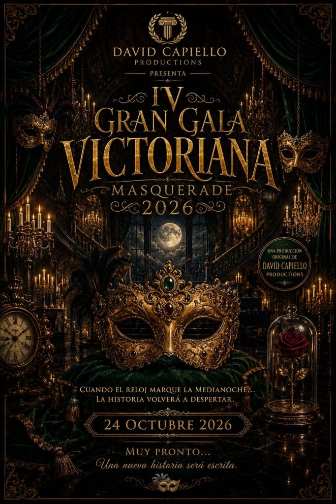 Teaser poster — IV Gran Gala Victoriana Masquerade 2026, 24 October 2026, David Capiello Productions